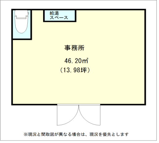 仙台市の賃貸事務所・店舗の間取図